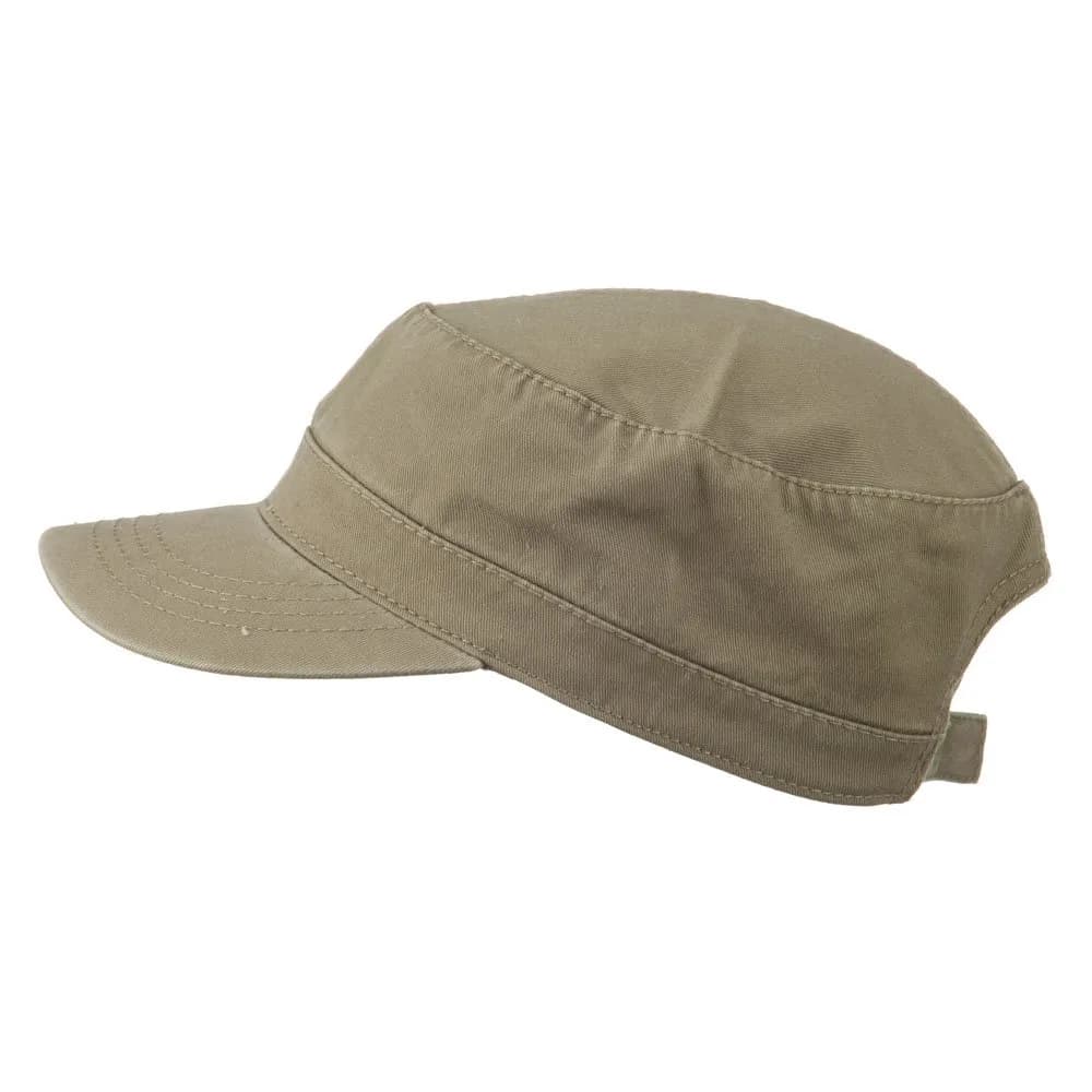 OTTO Garment Washed Adjustable Army Cap - Dark Khaki OSFM | Breathable Cotton for All-Season Outdoor Use - view 5