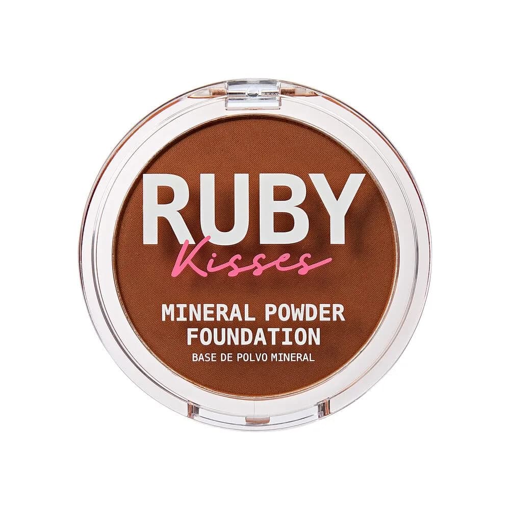 Ruby Kisses Mineral Pressed Powder Foundation Honey Brown 9.92 g (0.35 oz) | Natural Finish for All Skin Types — 3-5 Honey Brown (13)