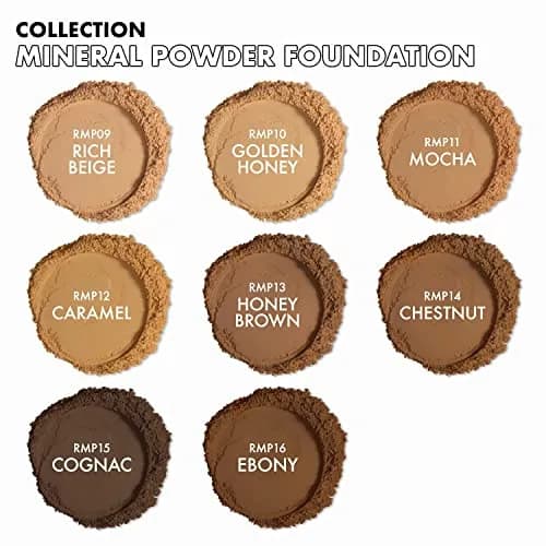 Ruby Kisses Mineral Pressed Powder Foundation Honey Brown 9.92 g (0.35 oz) | Natural Finish for All Skin Types thumbnail 6