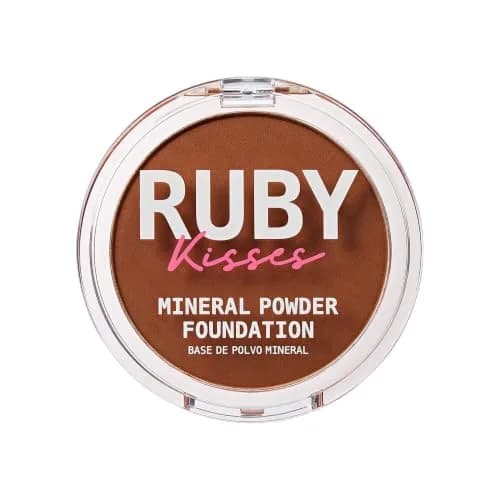 Ruby Kisses Mineral Pressed Powder Foundation Honey Brown 9.92 g (0.35 oz) | Natural Finish for All Skin Types thumbnail 1