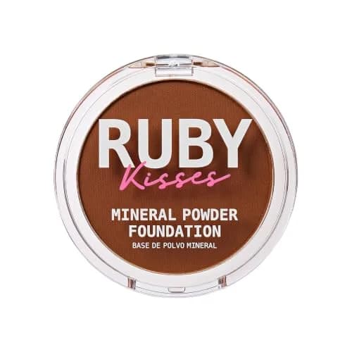 Ruby Kisses Mineral Pressed Powder Foundation Chestnut 9.9g (0.35 Oz) | Natural Finish for Sensitive Skin thumbnail 1