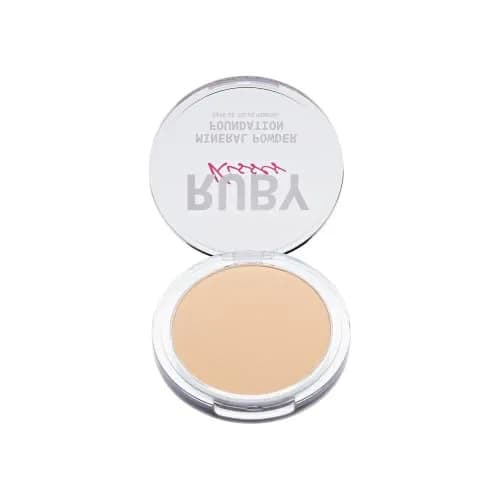 Ruby Kisses Mineral Pressed Powder Foundation Caramel 9.92 g (0.35 oz) | Natural Finish for Sensitive Skin thumbnail 2