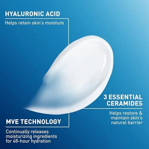 CeraVe Moisturizing Cream Face & Body Cream 539ml (19oz) | Developed with Dermatologists thumbnail 4