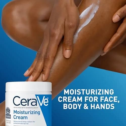 CeraVe Moisturizing Cream Face & Body Cream 539ml (19oz) | Developed with Dermatologists thumbnail 5