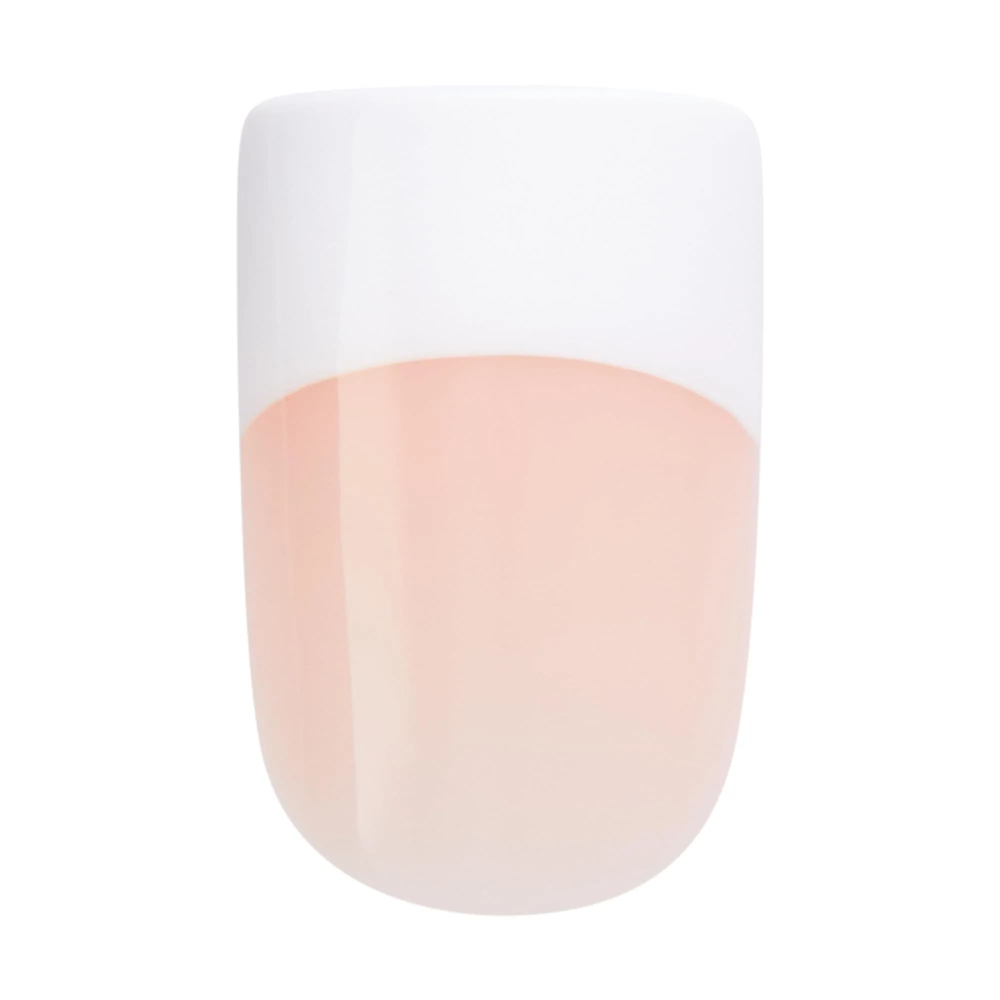KISS Salon Acrylic French Tip Press On Nails Medium Square 'Sugar Rush' 28 Count | Authentic USA Import - view 5