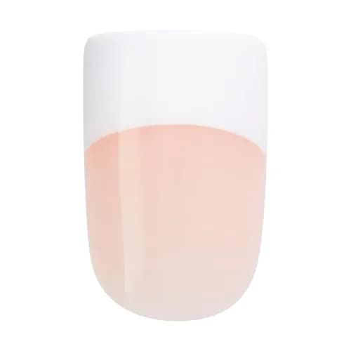KISS Salon Acrylic French Tip Press On Nails Medium Square 'Sugar Rush' 28 Count | Authentic USA Import thumbnail 5