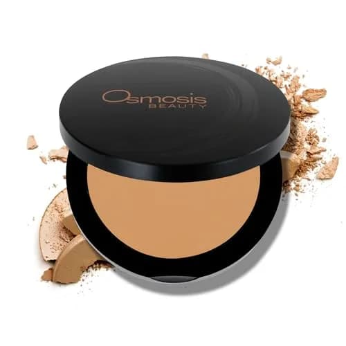OSMOSIS Mineral Pressed Base Full Coverage Powder Golden Dark 0.34oz | Buildable Matte Finish for All Skin Types thumbnail 1