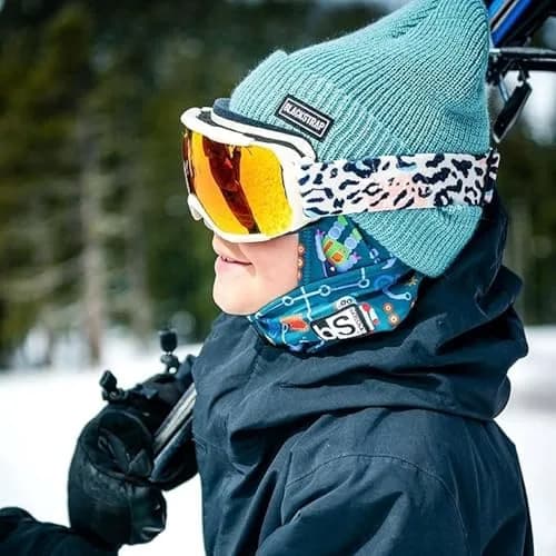 BLACKSTRAP Kids The Hood Dual Layer Cold Weather Neck Gaiter and Warmer for Children, Snow Issue | UPF 50+ Sun Protection (70-120 chars) thumbnail 5
