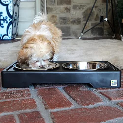 Pet Zone Designer Diner Elevated Dog Bowl Stand, 3 Adjustable Height Levels | Supports digestion & joint health thumbnail 7