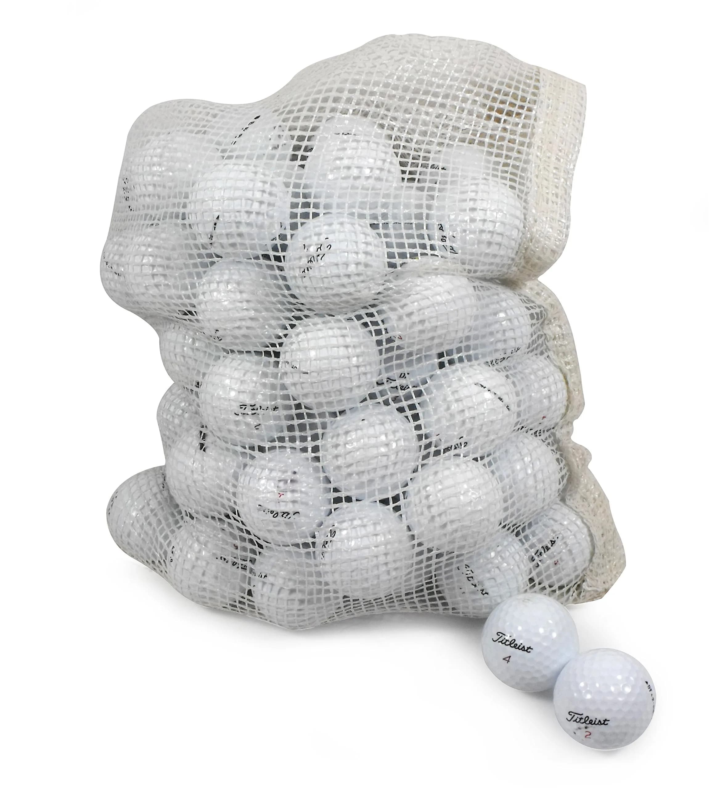Titleist Recycled Golf Balls in Mesh Bag 48-Count | Assorted Models, Stable Flight, Extended Use — 72-Pack