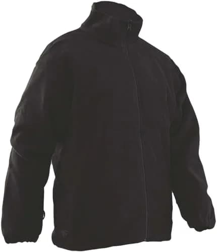 Tru-Spec Men's Polar Fleece Jacket - Warm & Lightweight Outerwear for Outdoor Adventures, Versatile Casual Coat, Black - Medium Regular thumbnail 1