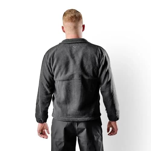 Tru-Spec Men's Polar Fleece Jacket - Warm & Lightweight Outerwear for Outdoor Adventures, Versatile Casual Coat, Black - Medium Regular thumbnail 4