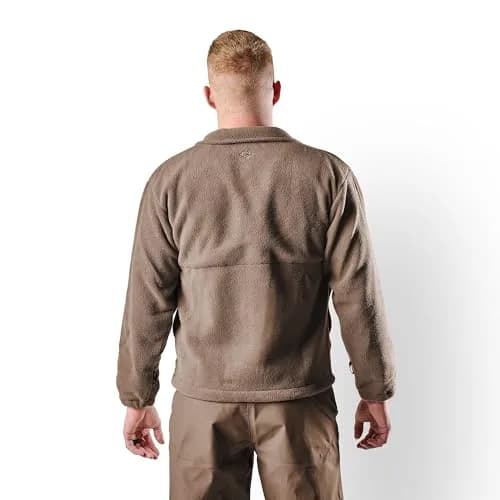 Tru-Spec Men's Polar Fleece Jacket - Warm & Lightweight Outerwear for Outdoor Adventures, Versatile Casual Coat, Coyote - Small Regular thumbnail 4