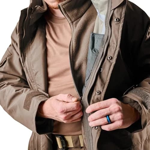 Tru-Spec Men's Polar Fleece Jacket - Warm & Lightweight Outerwear for Outdoor Adventures, Versatile Casual Coat, Coyote - Small Regular thumbnail 5