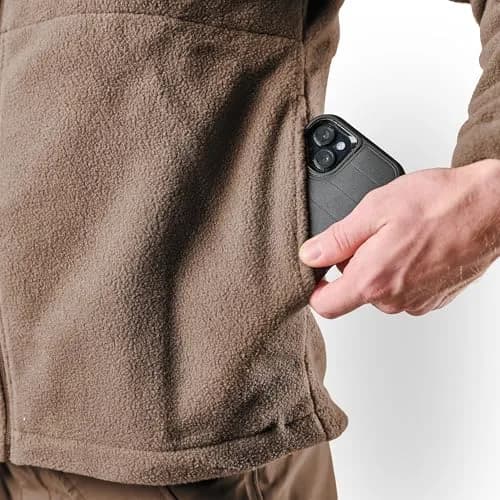 Tru-Spec Men's Polar Fleece Jacket - Warm & Lightweight Outerwear for Outdoor Adventures, Versatile Casual Coat, Coyote - Small Regular thumbnail 6
