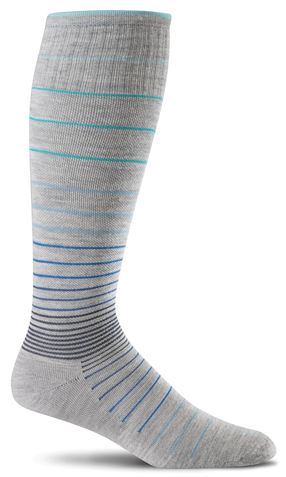 Sockwell Women's Circulator Moderate Graduated Compression Sock, Grey - M/L | 15-20 mmHg support for legs
