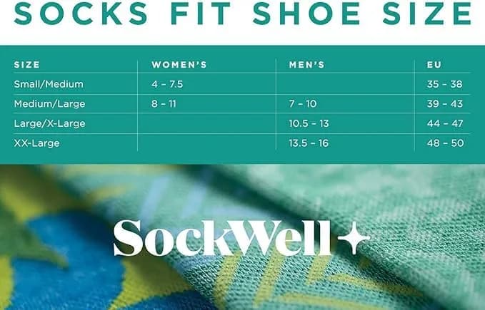 Sockwell Women's Circulator Moderate Graduated Compression Sock, Grey - M/L | 15-20 mmHg support for legs thumbnail 2