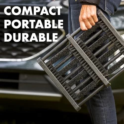 JobSite Boot Scraper - Outdoor Shoe Scrubber Cleaner Brush | Heavy Duty Plastic, Fits Shoes Up to Size 13 thumbnail 4