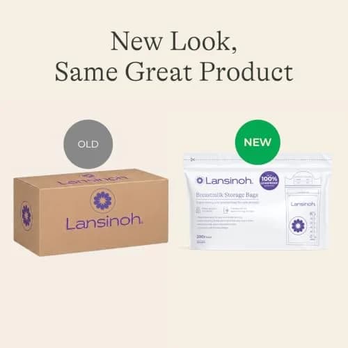 Lansinoh Breastmilk Storage Bags 6 Ounce 200 Count | Double Zipper Seal for Leak-Proof Storage thumbnail 2