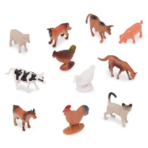 Terra by Battat Farm Animals Toy Tube 60 Mini Figures | Educational Plastic Playset for Kids 3+ thumbnail 7