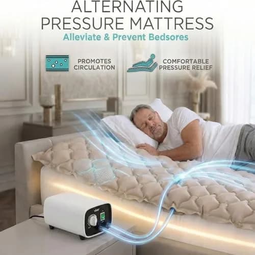 Vive Alternating Air Pressure Mattress Pad 203 cm (80") x 91 cm (36") | Doctor Recommended for Bed Sore Relief thumbnail 3