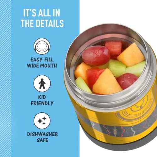 THERMOS Kids Food Jar 10oz | Keeps Hot & Cold, BPA-Free, Kid-Friendly Design thumbnail 4