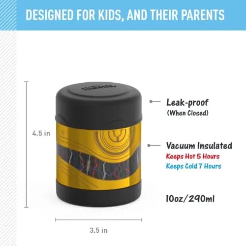 THERMOS Kids Food Jar 10oz | Keeps Hot & Cold, BPA-Free, Kid-Friendly Design thumbnail 2