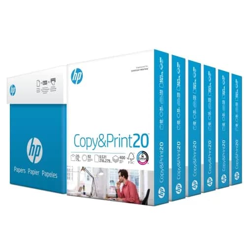 HP Papers Copy & Print 20 lb Paper 2400 Sheets (8.5 x 11 Inch) | FSC Certified, 92 Bright thumbnail 1