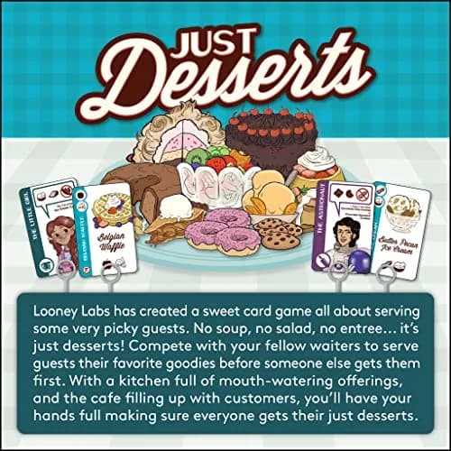 Looney Labs Just Desserts Card Game - Flavorful Expansion and New Characters | 100 Cards thumbnail 3