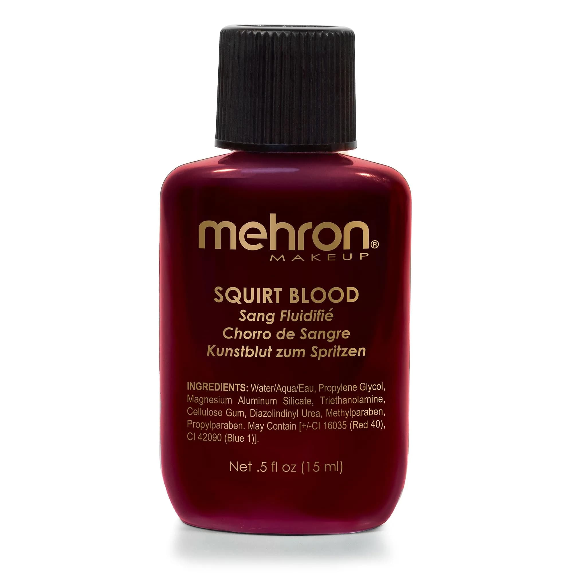 Mehron Makeup Squirt Blood 0.5 Ounce Liquid Dark Venous | Realistic Special FX Fake Blood