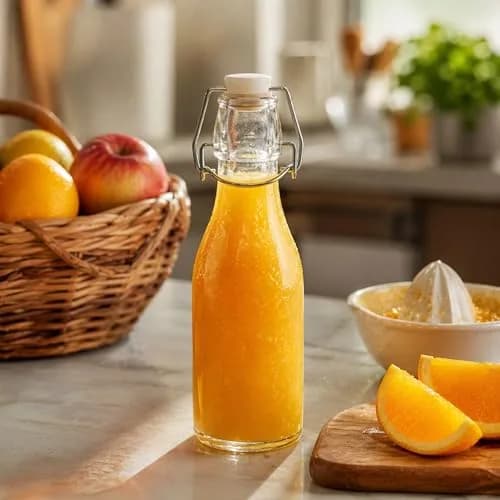 Restaurantware Swing Top Glass Bottles 8.5oz | Airtight, Resealable, Clear (70-120c) thumbnail 3