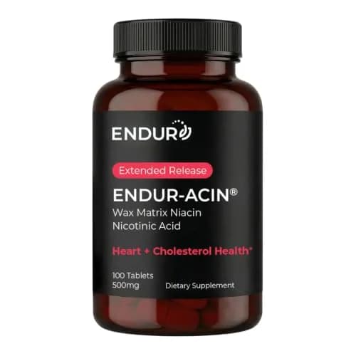 Endurance Products Niacin 500mg Extended Release | Heart & Cholesterol Support (70-120 chars) thumbnail 1