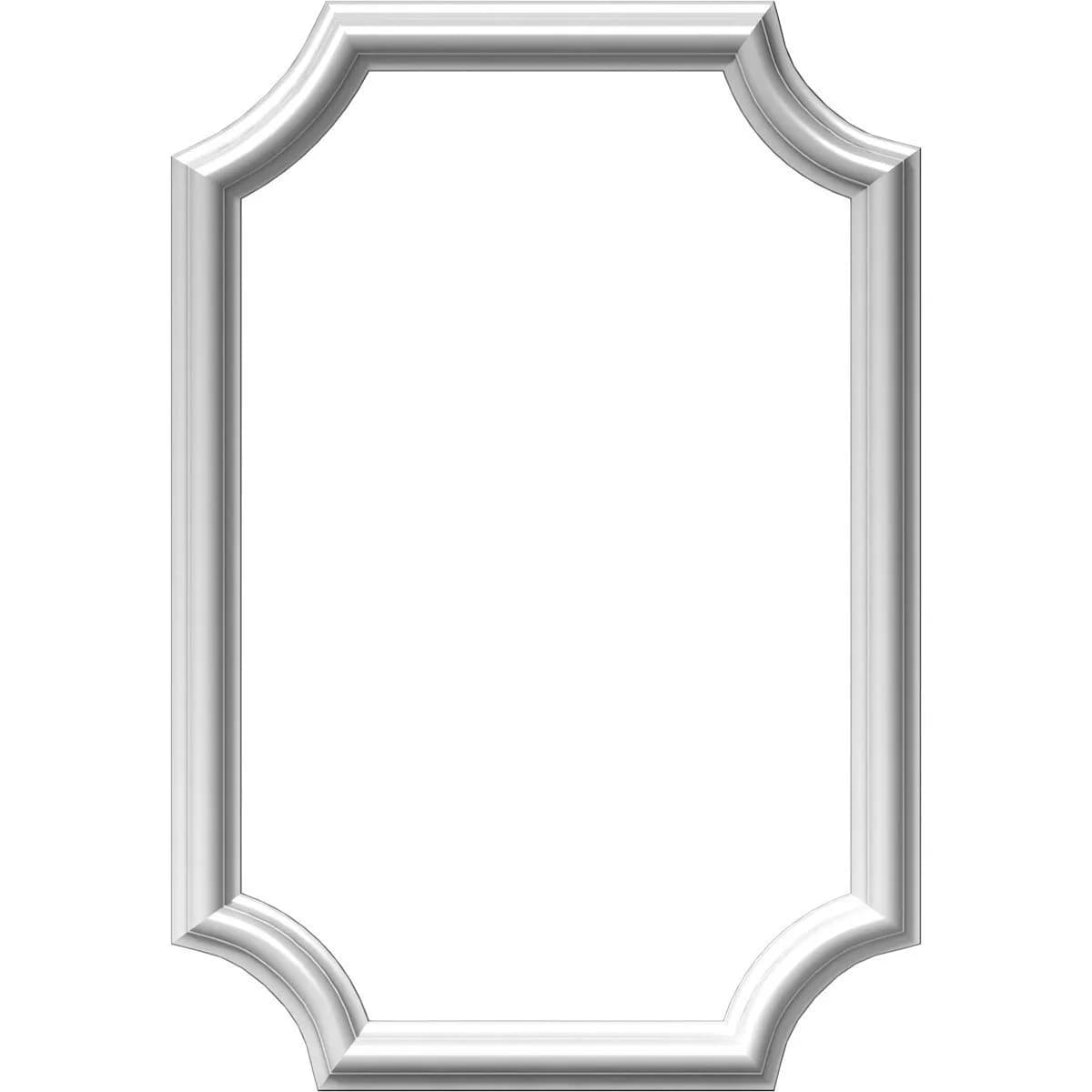Ekena Millwork PNL16X24AS-02 16"W x 24"H x 1/2"P Ashford Molded Scalloped Wainscot Wall Panel | Lightweight, Durable Polyurethane