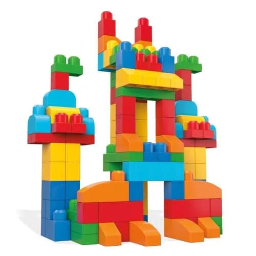 Mega Bloks First Builders Deluxe Building Bag Toddler Block Toys Set, Multicolor 2.27 kg (5 lb) | Educational STEM Toy for Kids Ages 1+ thumbnail 4