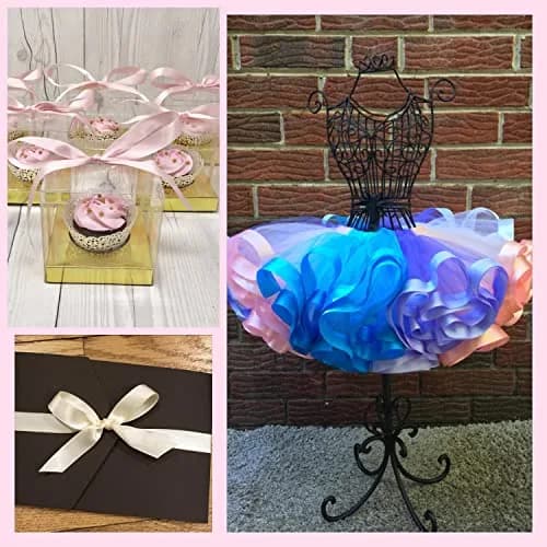 Morex Ribbon Double Face Satin Ribbon 5/8" (1.59cm) x 50 YD | Elegant Gift Wrap & Craft Ribbon thumbnail 2