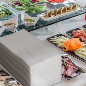ChefLand Linen Feel Disposable Guest Towels 200 Pack | Cloth-Like Soft & Highly Absorbent Guest Hand Napkins thumbnail 2