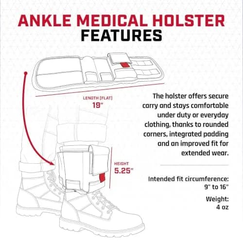 Rescue Essentials Ankle Medical Holster | Compact First Aid Carry for Professionals & Civilians thumbnail 9