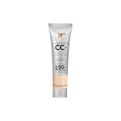 IT Cosmetics CC+ Cream SPF 50+ Light (W) 12ml (0.4 fl oz) | Hydrating Anti-Aging Serum & Mineral Sunscreen thumbnail 1