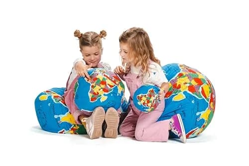 Hugg-A-Planet Pocket Earth with Moon Plush Globe 12in | Educational Toy for Kids & Adults thumbnail 4