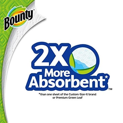 Bounty Select-A-Size Paper Towels, White, Giant Roll, 8 Rolls | 2X More Absorbent thumbnail 6