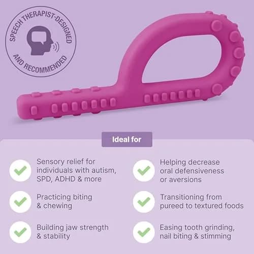 ARK Therapeutic Textured Grabber Sensory Chew XT Firm Lime Green 13cm (5") | Oral Motor Therapy Tool for Autism, ADHD, SPD thumbnail 3