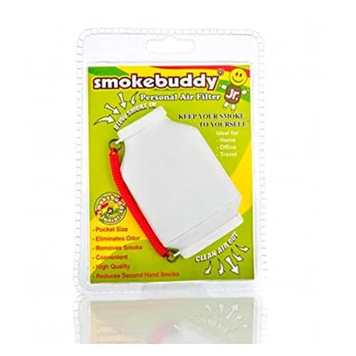 Smokebuddy Junior White Personal Air Filter | Odorless Smoke Exhalation & Discreet Use thumbnail 1