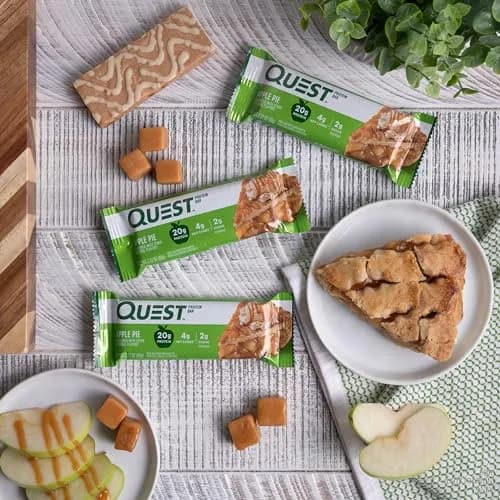 Quest Apple Pie Protein Bar 12 Count (2.12oz each) | 20g Protein, 13g Fiber, 2g Sugar thumbnail 5