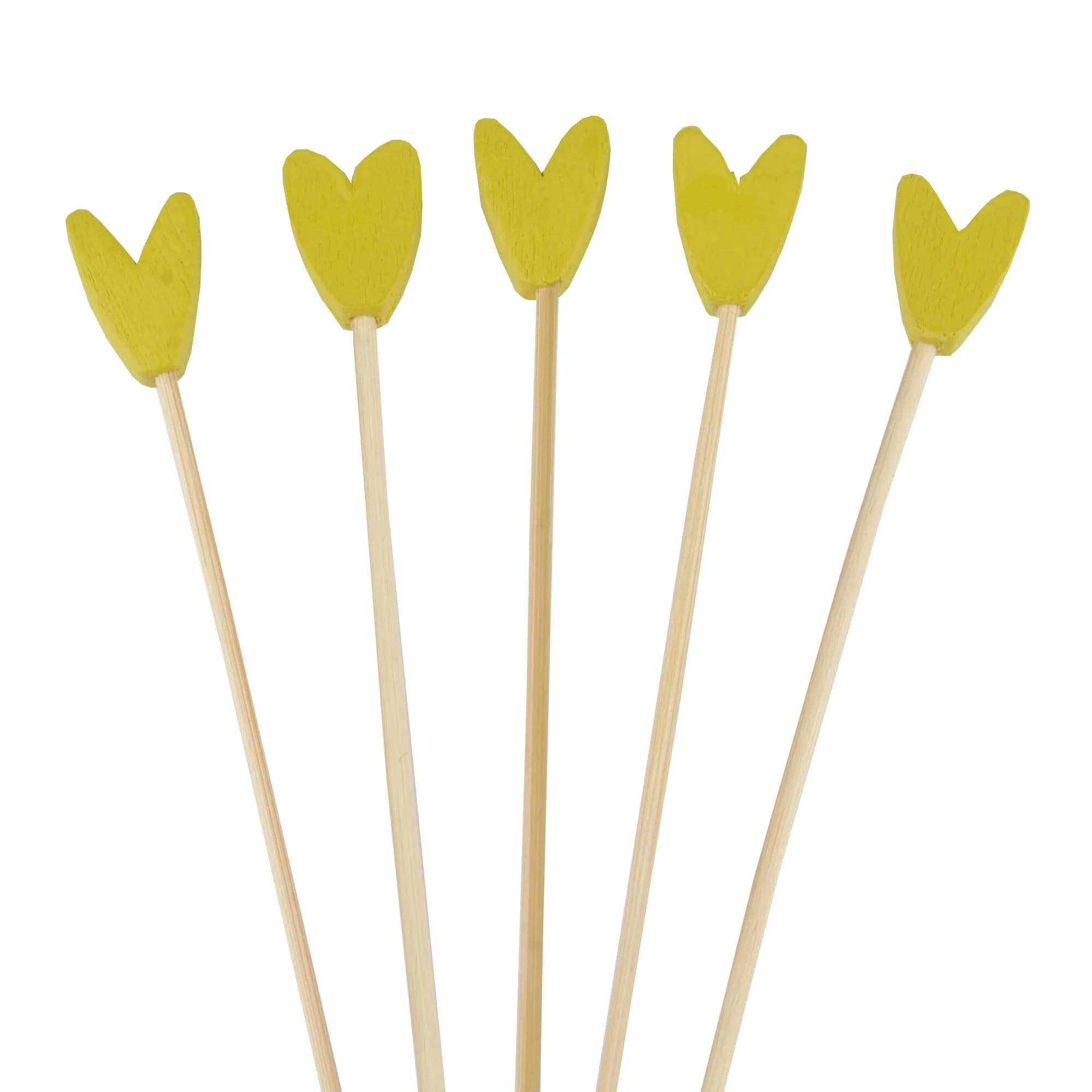 BambooMN Premium 5.9" Avocado Tulip Cocktail Picks | Elegant Party Skewers for Events