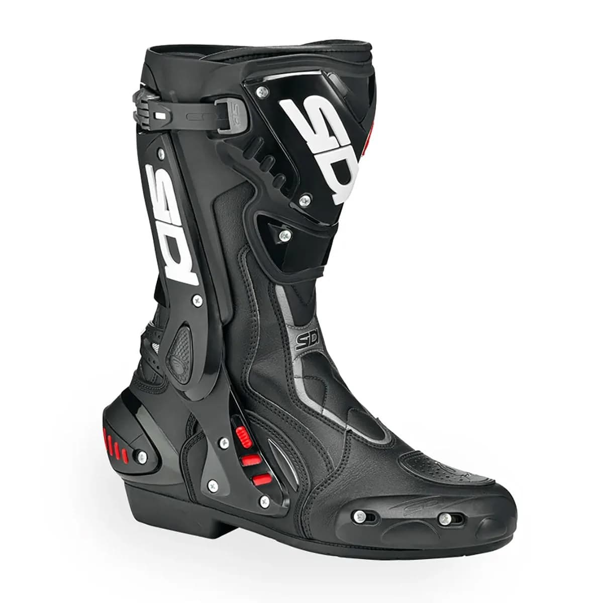 Sidi ST BLACK SZ 12.5/47 | Track-Ready Street Motorcycle Boot with Cam-Lock Buckle
