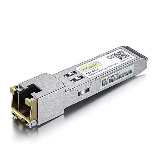 10Gtek 1G-T SFP Copper Module 100m | 1000BASE-T RJ45 Transceiver for Cisco, Ubiquiti, D-Link thumbnail 1