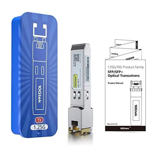 10Gtek 1G-T SFP Copper Module 100m | 1000BASE-T RJ45 Transceiver for Cisco, Ubiquiti, D-Link thumbnail 5