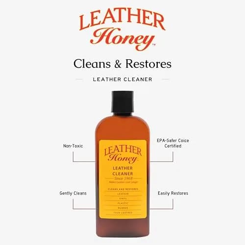 Leather Honey Leather Cleaner 237ml (8 Fl Oz) | Non-Toxic, EPA Safer Choice Formula for All Leather Types thumbnail 3