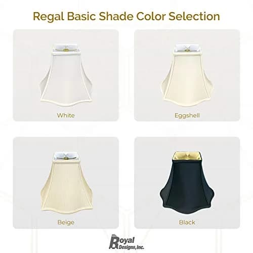 Royal Designs Fancy Square Bell Lamp Shade - Beige - 5 x 12 x 9.75 | Classic design for modern & transitional decor thumbnail 5