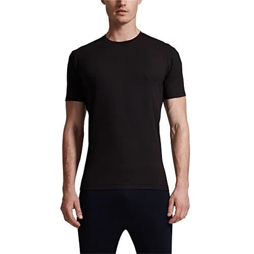 32 Degrees Weatherproof Mens Short Sleeve Crew Neck Cool Tee, 2 Pack, Black & Heather Grey | Moisture-Wicking & Quick Dry (70-120c) thumbnail 2